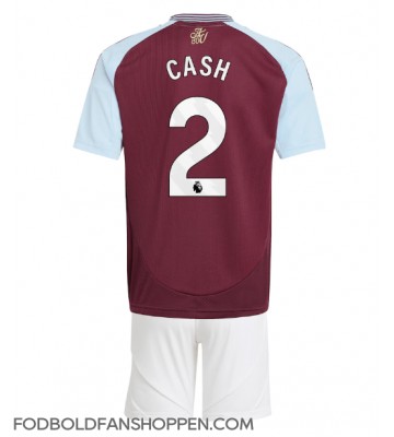 Aston Villa Matty Cash #2 Hjemmebanetrøje Børn 2024-25 Kortærmet (+ Korte bukser)